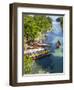 Colourful Fishing Boats on White River, Ocho Rios, St. Ann Parish, Jamaica, Caribbean-Doug Pearson-Framed Photographic Print