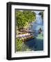 Colourful Fishing Boats on White River, Ocho Rios, St. Ann Parish, Jamaica, Caribbean-Doug Pearson-Framed Photographic Print