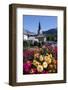 Colourful flowers in the village of Saint Gervais les Bains in the French Alps, Haute-Savoie-Godong-Framed Photographic Print