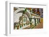 Colourful Fountain and tile work in the Main Square, Competa, Malaga Province. Andalucia, Spain-Panoramic Images-Framed Photographic Print