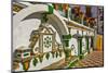 Colourful Fountain and tile work in the Main Square, Competa, Malaga Province. Andalucia, Spain-Panoramic Images-Mounted Photographic Print