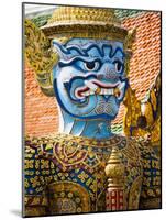 Colourful Guardian Statue Close Up, Grand Palace, Bangkok, Thailand, Southeast Asia, Asia-Matthew Williams-Ellis-Mounted Photographic Print