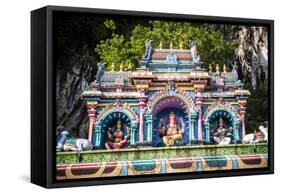 Colourful Hindu statues, Batu Caves, Kuala Lumpur, Malaysia, Southeast Asia, Asia-Matthew Williams-Ellis-Framed Stretched Canvas