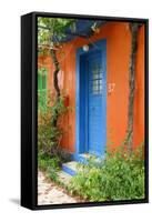 Colourful House, Assos, Kefalonia, Greece-Peter Thompson-Framed Stretched Canvas