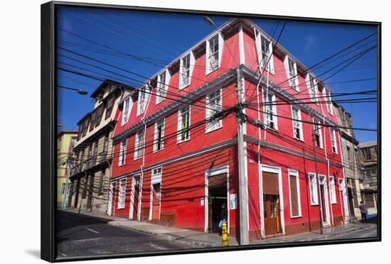 Colourful House, Valparaiso, Chile-Peter Groenendijk-Framed Photographic Print