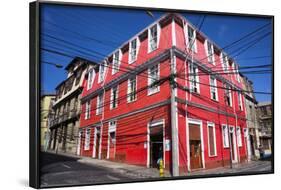 Colourful House, Valparaiso, Chile-Peter Groenendijk-Framed Photographic Print