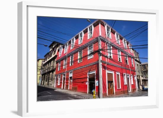 Colourful House, Valparaiso, Chile-Peter Groenendijk-Framed Photographic Print