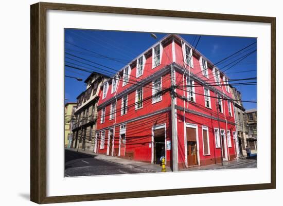 Colourful House, Valparaiso, Chile-Peter Groenendijk-Framed Photographic Print