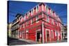 Colourful House, Valparaiso, Chile-Peter Groenendijk-Stretched Canvas