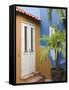 Colourful House, Willemstad, Curacao, Netherlands Antilles, Caribbean-Walter Bibikow-Framed Stretched Canvas