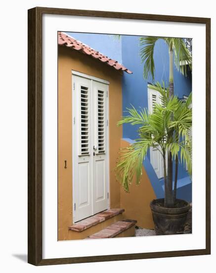 Colourful House, Willemstad, Curacao, Netherlands Antilles, Caribbean-Walter Bibikow-Framed Photographic Print