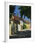 Colourful Houses and Church, Puyloubier, Near Aix-En-Provence, Bouches-Du-Rhone, Provence, France-Tomlinson Ruth-Framed Photographic Print