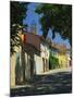 Colourful Houses and Church, Puyloubier, Near Aix-En-Provence, Bouches-Du-Rhone, Provence, France-Tomlinson Ruth-Mounted Photographic Print