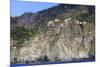 Colourful houses and cliffs atop rocky promontory, Corniglia, Cinque Terre, UNESCO World Heritage S-Eleanor Scriven-Mounted Photographic Print