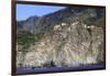 Colourful houses and cliffs atop rocky promontory, Corniglia, Cinque Terre, UNESCO World Heritage S-Eleanor Scriven-Framed Photographic Print