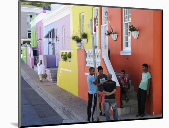 Colourful Houses, Bo-Cape Area, Malay Inhabitants, Cape Town, South Africa, Africa-Peter Groenendijk-Mounted Photographic Print