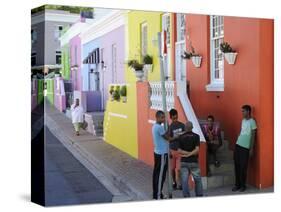 Colourful Houses, Bo-Cape Area, Malay Inhabitants, Cape Town, South Africa, Africa-Peter Groenendijk-Stretched Canvas