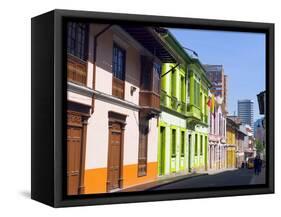 Colourful Houses, Bogota, Colombia, South America-Christian Kober-Framed Stretched Canvas