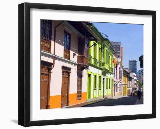 Colourful Houses, Bogota, Colombia, South America-Christian Kober-Framed Photographic Print