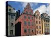 Colourful Houses, Gamla Stan, Stortorget Square, Stockholm, Sweden-Peter Thompson-Stretched Canvas