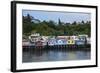 Colourful Houses in Castro, Chiloe, Chile, South America-Michael Runkel-Framed Photographic Print