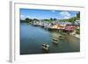 Colourful Houses in Castro, Chiloe, Chile, South America-Michael Runkel-Framed Photographic Print