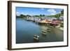 Colourful Houses in Castro, Chiloe, Chile, South America-Michael Runkel-Framed Photographic Print