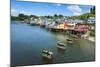 Colourful Houses in Castro, Chiloe, Chile, South America-Michael Runkel-Mounted Photographic Print