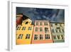 Colourful Houses in Copenhagen, Europe-pink candy-Framed Photographic Print