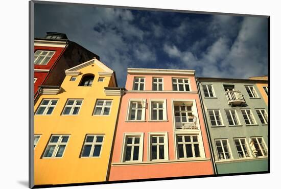 Colourful Houses in Copenhagen, Europe-pink candy-Mounted Photographic Print