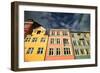 Colourful Houses in Copenhagen, Europe-pink candy-Framed Photographic Print