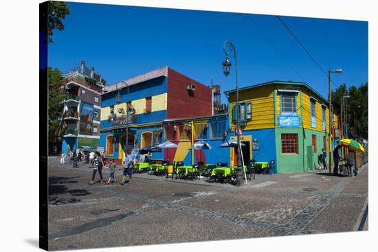 Colourful Houses in La Boca Neighbourhood in Buenos Aires, Argentina, South America-Michael Runkel-Stretched Canvas