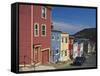 Colourful Houses in St. John's City, Newfoundland, Canada, North America-Richard Cummins-Framed Stretched Canvas