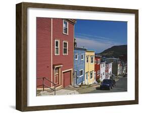 Colourful Houses in St. John's City, Newfoundland, Canada, North America-Richard Cummins-Framed Photographic Print