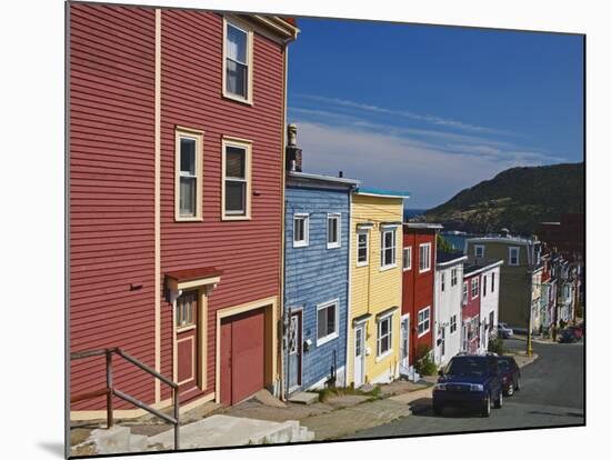 Colourful Houses in St. John's City, Newfoundland, Canada, North America-Richard Cummins-Mounted Photographic Print