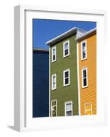 Colourful Houses in St. John's City, Newfoundland, Canada, North America-Richard Cummins-Framed Photographic Print