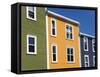 Colourful Houses in St. John's City, Newfoundland, Canada, North America-Richard Cummins-Framed Stretched Canvas