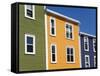 Colourful Houses in St. John's City, Newfoundland, Canada, North America-Richard Cummins-Framed Stretched Canvas