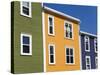 Colourful Houses in St. John's City, Newfoundland, Canada, North America-Richard Cummins-Stretched Canvas