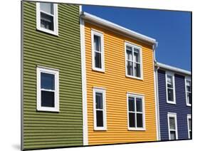 Colourful Houses in St. John's City, Newfoundland, Canada, North America-Richard Cummins-Mounted Photographic Print