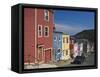 Colourful Houses in St. John's City, Newfoundland, Canada, North America-Richard Cummins-Framed Stretched Canvas