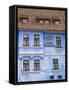 Colourful houses of Sighisoara, Transylvania, Romania-Nadia Isakova-Framed Stretched Canvas