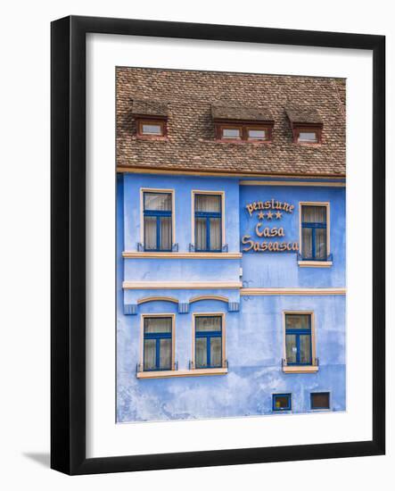 Colourful houses of Sighisoara, Transylvania, Romania-Nadia Isakova-Framed Photographic Print
