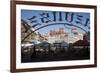 Colourful Houses of the Old Town Square Viewed Through a Cafe Window, Old Town, Poland-Gavin Hellier-Framed Photographic Print