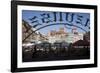 Colourful Houses of the Old Town Square Viewed Through a Cafe Window, Old Town, Poland-Gavin Hellier-Framed Photographic Print