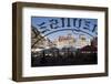 Colourful Houses of the Old Town Square Viewed Through a Cafe Window, Old Town, Poland-Gavin Hellier-Framed Photographic Print