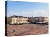 Colourful houses on the Market Square, Old Town, UNESCO World Heritage Site, Zamosc, Lublin Voivode-Karol Kozlowski-Stretched Canvas