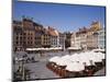 Colourful Houses, Restaurants and Cafes the Old Town Square (Rynek Stare Miasto), Warsaw, Poland-Gavin Hellier-Mounted Photographic Print