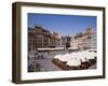 Colourful Houses, Restaurants and Cafes the Old Town Square (Rynek Stare Miasto), Warsaw, Poland-Gavin Hellier-Framed Photographic Print