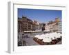 Colourful Houses, Restaurants and Cafes the Old Town Square (Rynek Stare Miasto), Warsaw, Poland-Gavin Hellier-Framed Photographic Print